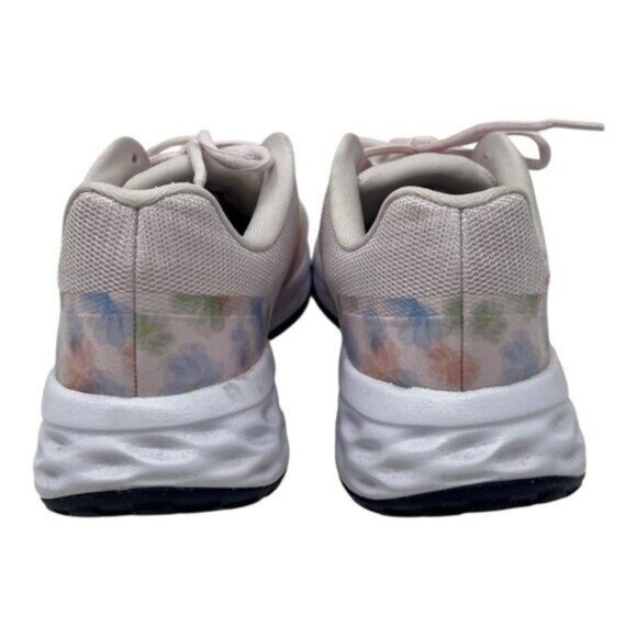 Nike Women's Light Pink Floral Sneakers - Picture 5 of 7